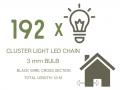 LED valguskett BLACK MULTI-192